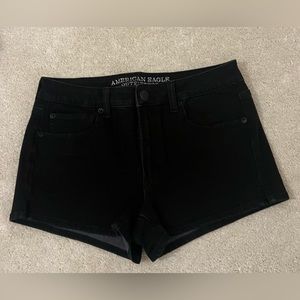 American eagle brand new black high rise shortie shorts